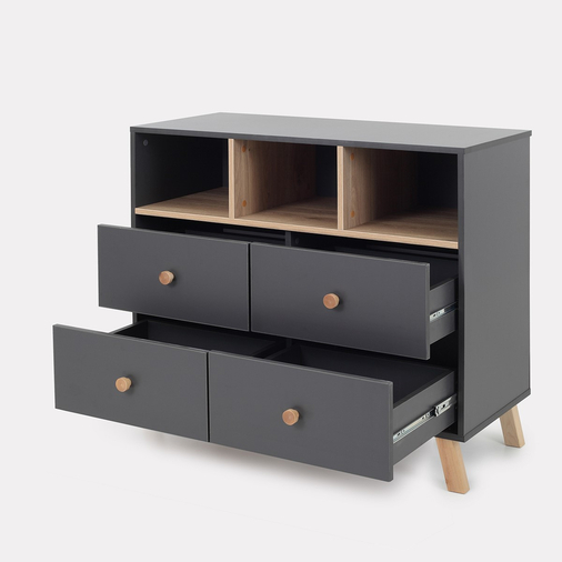 Rant Vester Moon Grey - Baby chest of drawers with a changing table - image 8 | Labebe