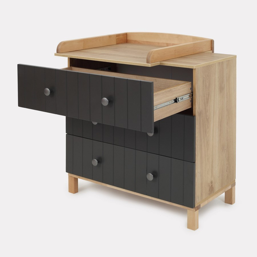 Rant Bamboo Moon Grey - Baby chest of drawers with a changing table - image 2 | Labebe