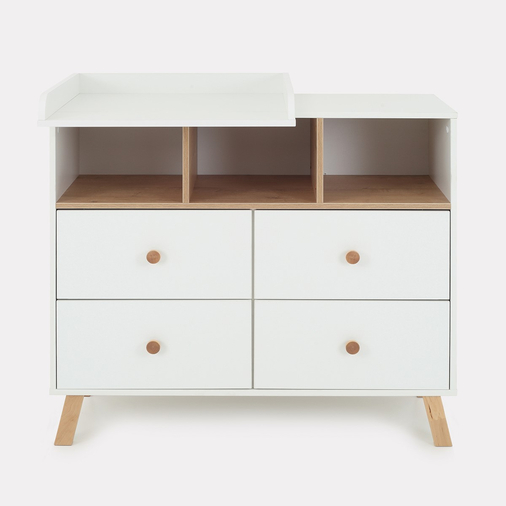 Rant Vester Cloud White - Baby chest of drawers with a changing table - image 4 | Labebe
