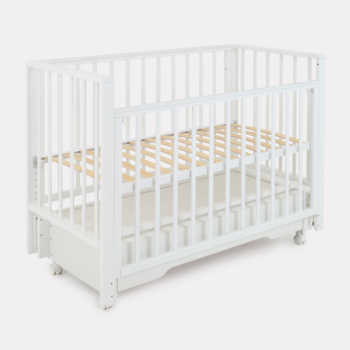 Rant Bergen Plus Cloud White - Baby cot with universal swing and drawer - image 4 | Labebe