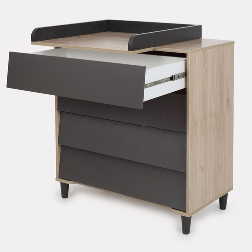 Rant Bergen Moon Grey - Baby chest of drawers with a changing table - image 2 | Labebe