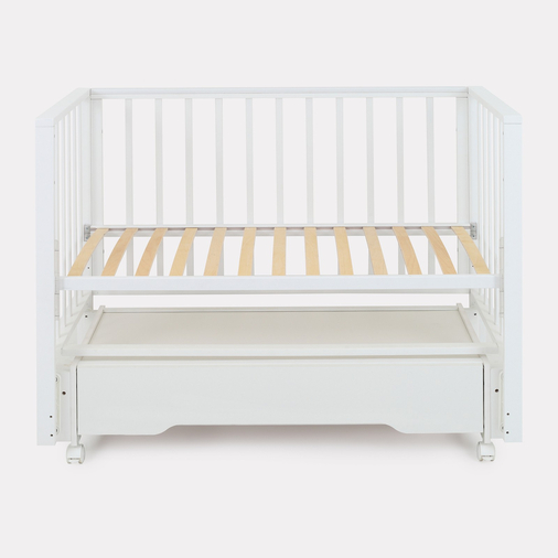 Rant Bergen Plus Cloud White - Baby cot with universal swing and drawer - image 6 | Labebe