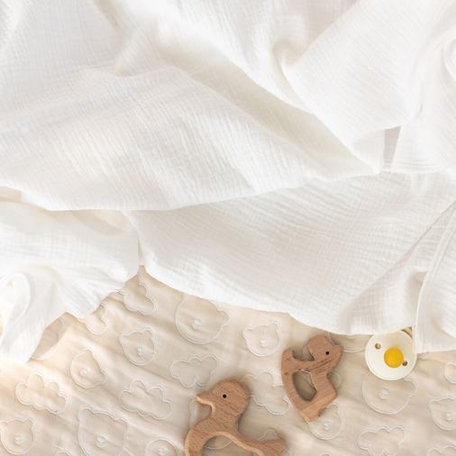 Perina White - Baby muslin swaddle - image 6 | Labebe