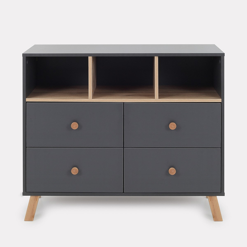 Rant Vester Moon Grey - Baby chest of drawers with a changing table - image 6 | Labebe