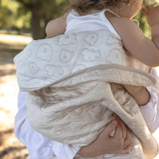 Perina Soft Cotton Biege - Детский двухсторонний плед - изображение 5 | Labebe