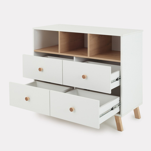 Rant Vester Cloud White - Baby chest of drawers with a changing table - image 3 | Labebe