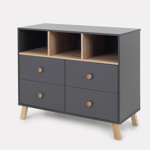 Rant Vester Moon Grey - Baby chest of drawers with a changing table - image 5 | Labebe
