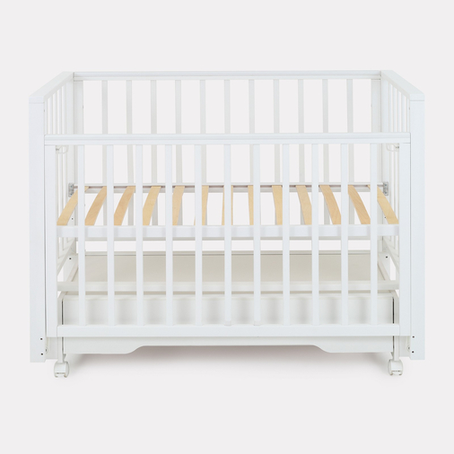 Rant Bergen Plus Cloud White - Baby cot with universal swing and drawer - image 3 | Labebe