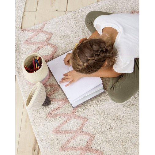 Lorena Canals Atlas Natural Vintage Nude - Washable handcrafted rug - image 2 | Labebe