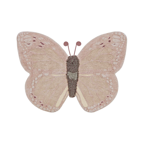 Lorena Canals Baby Butterfly Animal Rug - Моющийся ковер ручной работы - изображение 1 | Labebe
