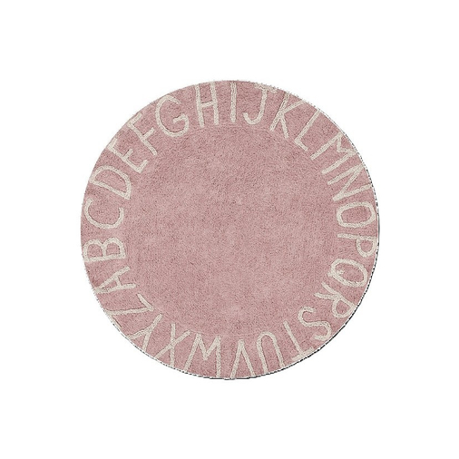 Lorena Canals Round Abc Nude Vintage-Natural/Vintage Nude-Natura - Washable handcrafted rug - image 1 | Labebe