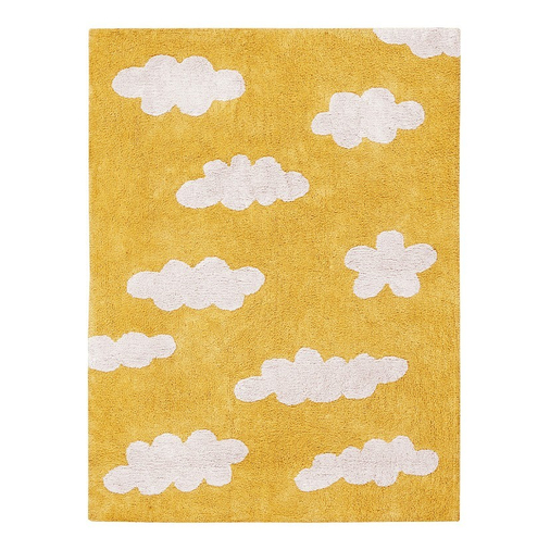 Lorena Canals Clouds Mostaza/Mustard - რეცხვადი ხელნაკეთი ხალიჩა - image 1 | Labebe