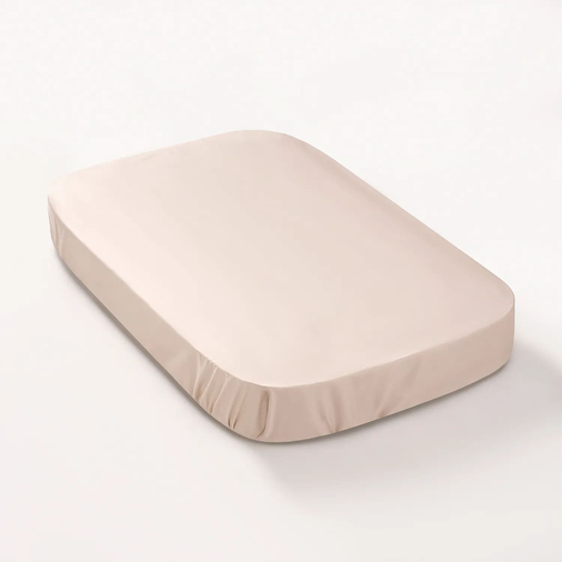 Perina Beige Oval - Baby bed sheet with elastic band - image 2 | Labebe