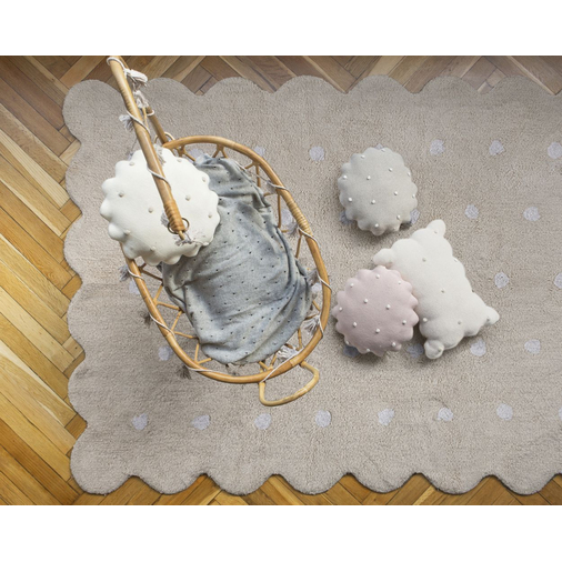 Lorena Canals Galleta Crema/Biscuit Beige - Моющийся ковер ручной работы - изображение 2 | Labebe