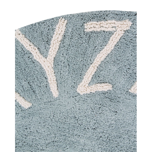 Lorena Canals Round Abc Azul Vintage-Natural/Vintage Blue-Natura - რეცხვადი ხელნაკეთი ხალიჩა - image 6 | Labebe