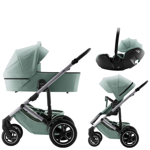 Britax Römer Smile 5Z Jade Green - საბავშვო ტრანსფორმერი ეტლი რევერსული სავარძლით - image 33 | Labebe