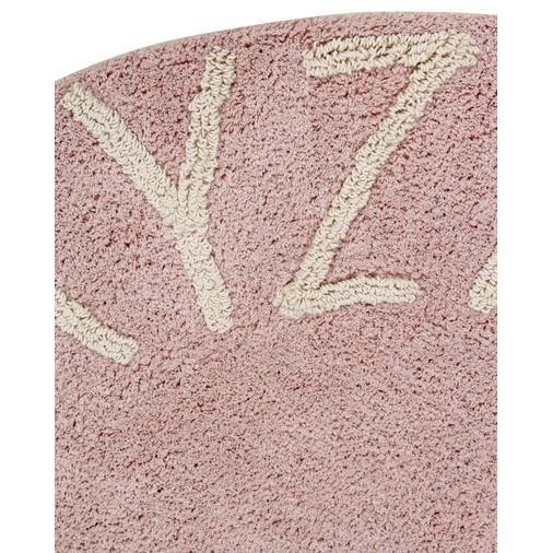 Lorena Canals Round Abc Nude Vintage-Natural/Vintage Nude-Natura - Washable handcrafted rug - image 5 | Labebe