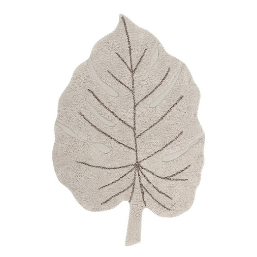 Lorena Canals Monstera Natural - რეცხვადი ხელნაკეთი ხალიჩა - image 1 | Labebe
