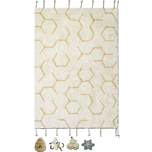 Lorena Canals Play Rug Pollination - რეცხვადი ხელნაკეთი სათამაშო ხალიჩა - image 1 | Labebe