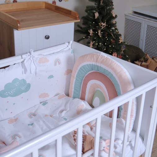 Rant Bamboo Cloud White - Детская кроватка с универсальным маятником - изображение 39 | Labebe