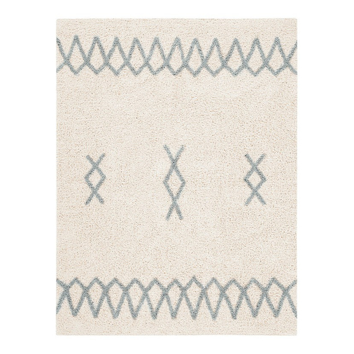 Lorena Canals Atlas Natural Vintage Blue - Washable handcrafted rug - image 1 | Labebe