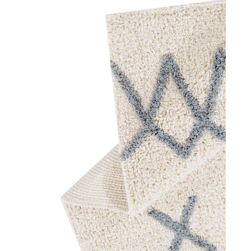Lorena Canals Atlas Natural Vintage Blue - Washable handcrafted rug - image 4 | Labebe