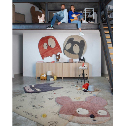 Lorena Canals Woolable Rug Ghosty - Моющийся ковер ручной работы - изображение 3 | Labebe