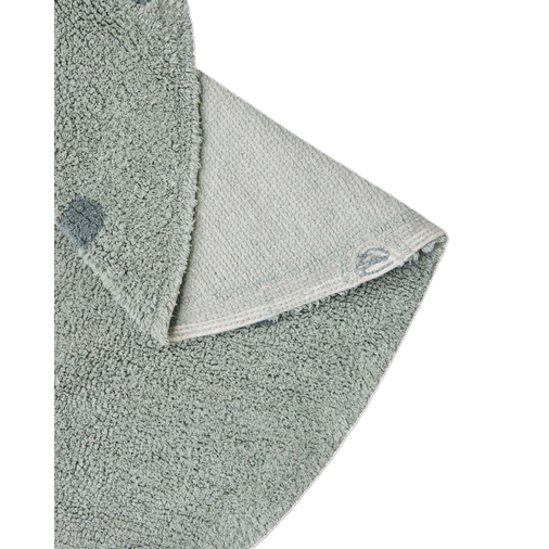 Lorena Canals Round Dot Blue Sage - რეცხვადი ხელნაკეთი ხალიჩა - image 3 | Labebe