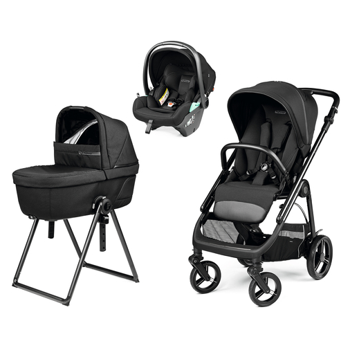 Peg Perego Veloce True Black - Baby modular system stroller with a car seat - image 1 | Labebe