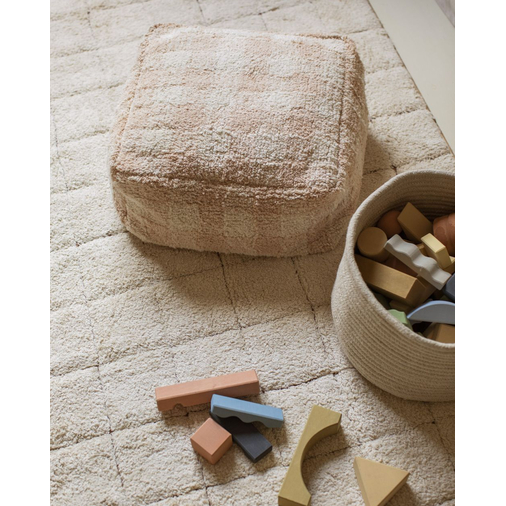 Lorena Canals Pouf Vichy Rose - Пуф ручной работы - изображение 5 | Labebe