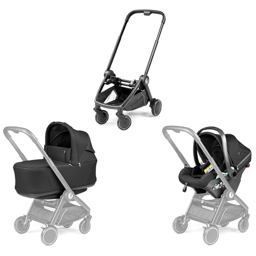 Peg Perego City Loop True Black - Детская модульная коляска-трансформер с автолюлькой - изображение 3 | Labebe