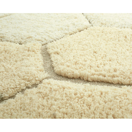 Lorena Canals Round Honeycomb Golden - რეცხვადი ხელნაკეთი ხალიჩა - image 6 | Labebe