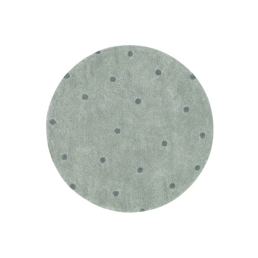 Lorena Canals Round Dot Blue Sage - რეცხვადი ხელნაკეთი ხალიჩა - image 1 | Labebe