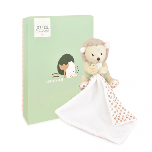 Les Rikikis Hedgehog - Soft toy with a handkerchief - image 1 | Labebe