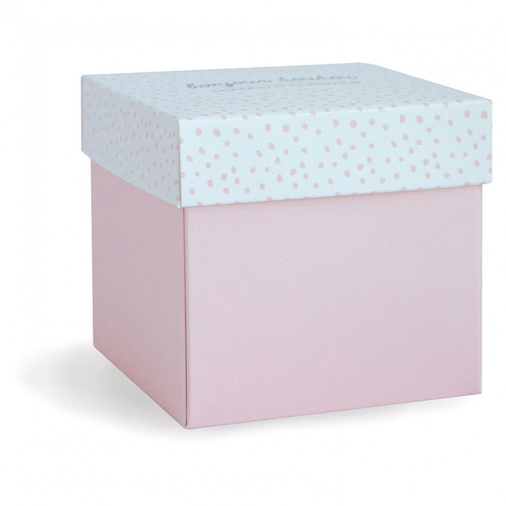 Lapin Boite Fleur Pink Bunny - რბილი სათმაშო პირსაწმენდით - image 3 | Labebe
