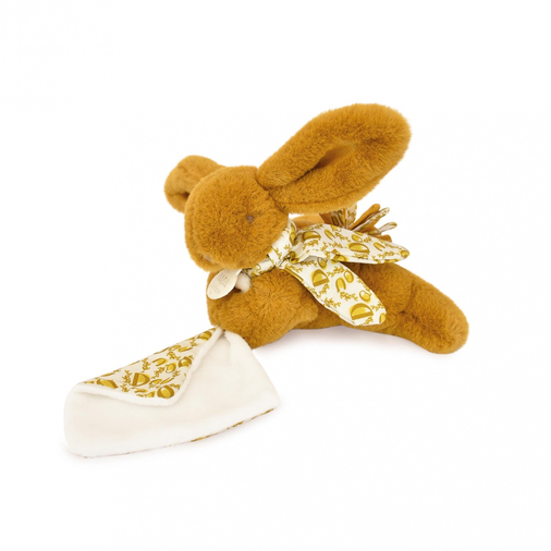 Lapin Doudou Yellow Rabbit - Мягкая игрушка с платочком - изображение 2 | Labebe