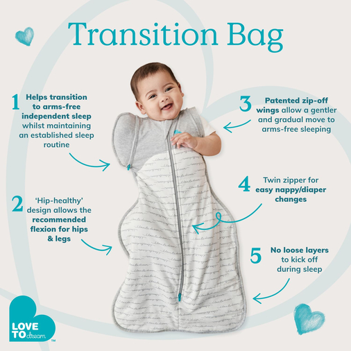 Love To Dream Transition Bag 1.0T Stretch Cotton Stripe GR L - Baby sleeping bag - image 4 | Labebe