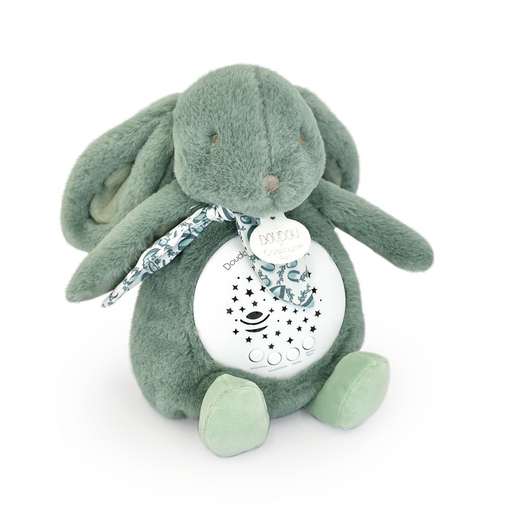 Lapin Doudou Musical Nightlight Projection D'Etoiles Sage Green - მუსიკალური სათამაშო-სანათი - image 2 | Labebe
