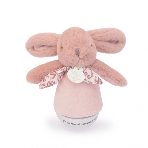 Lapin Doudou Musical Nightlight Culbuto Pink - Musical toy with nightlight - image 2 | Labebe
