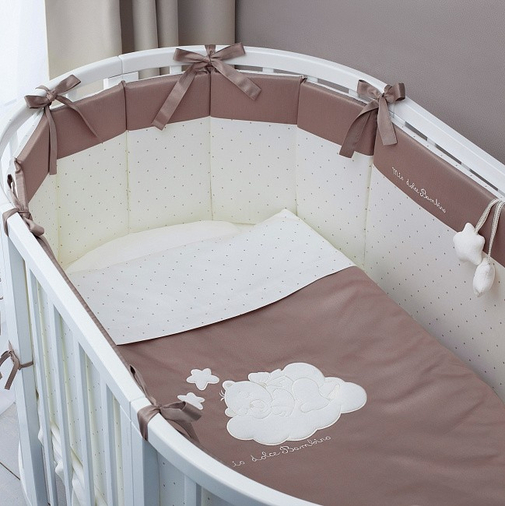 Perina Bambino Oval Cappuccino - Baby bedding set - image 1 | Labebe