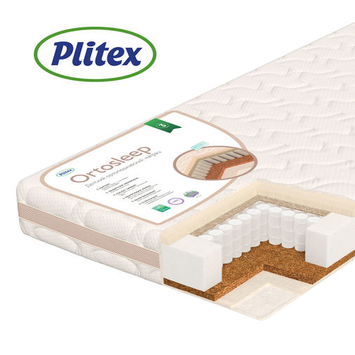 Plitex Orto Sleep - საბავშვო ორთოპედიული და ანატომიური ზამბარიანი მატრასი - image 1 | Labebe
