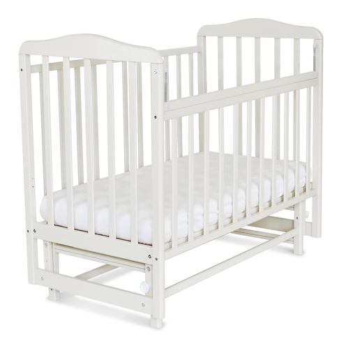 SKV Company Julia Light White LB - Baby cot with swing mechanism - image 2 | Labebe