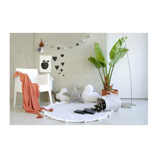 Lorena Canals Bubbly Soft Grey - Washable handmade rug - image 3 | Labebe