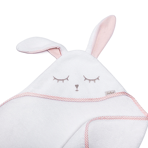 Perina Bunny Pink - Детское банное полотенце - изображение 4 | Labebe