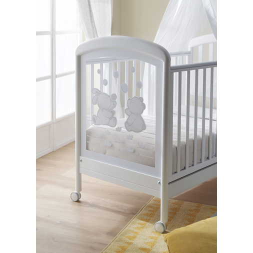 Pali Dodo Bianco - Детская кроватка на колесиках - изображение 2 | Labebe