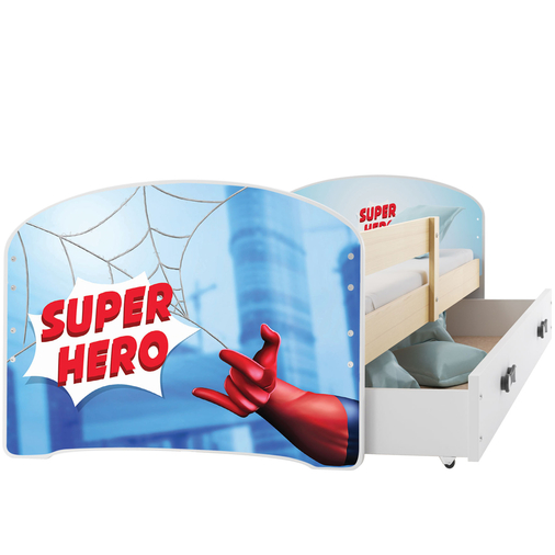 Interbeds Luki Super Hero - Teen wooden bed - image 3 | Labebe
