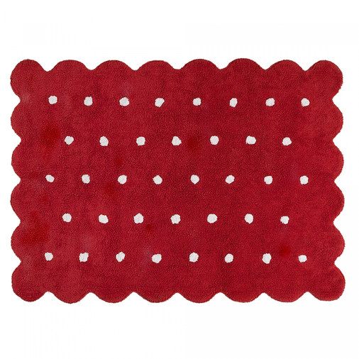 Lorena Canals Biscuit Red - რეცხვადი ხელნაქსოვი ხალიჩა - image 1 | Labebe