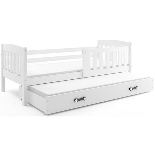 Interbeds Kubus Double White - Teen's wooden double bed - image 3 | Labebe