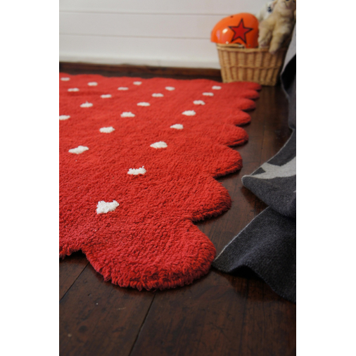 Lorena Canals Biscuit Red - Washable handmade rug - image 5 | Labebe