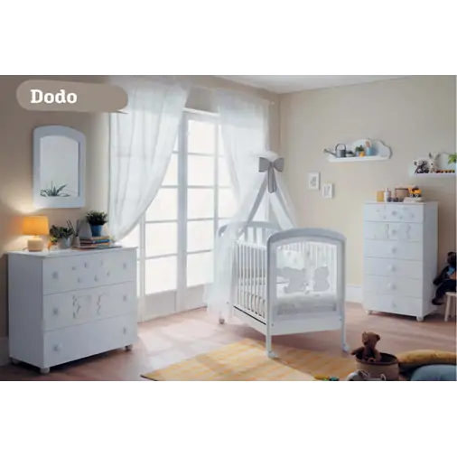 Pali Dodo Bianco - Детская кроватка на колесиках - изображение 3 | Labebe